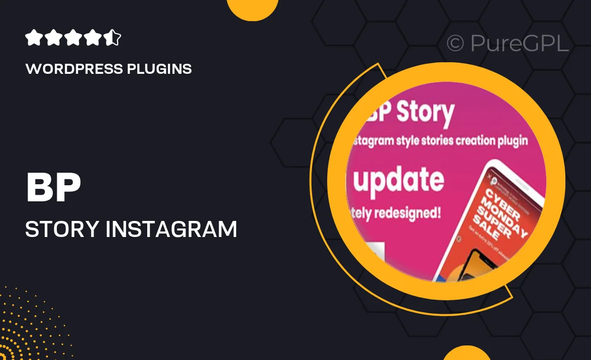 BP Story – Instagram style stories for WordPress