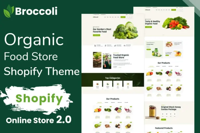 broccoli organic food shopify theme 1