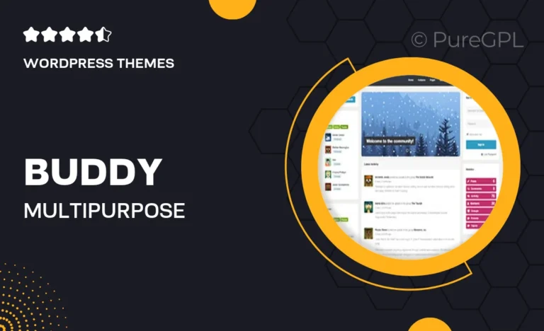 Buddy Multi-Purpose WordPress/BuddyPress Theme