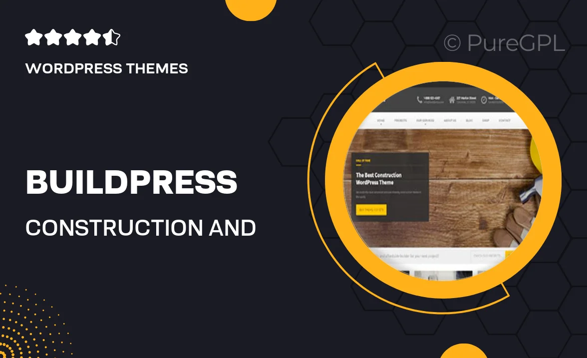 BuildPress – Construction and Building WordPress Theme