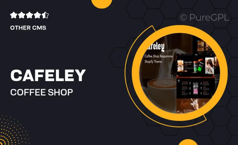 cafeley coffee shop responsive shopify theme 1