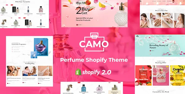 camo perfume elegance aroma store shopify theme 1