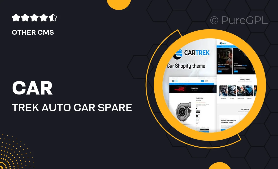Car Trek – Auto, Car Spare Parts Shopify Theme