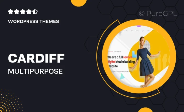 cardiff multipurpose portfolio theme