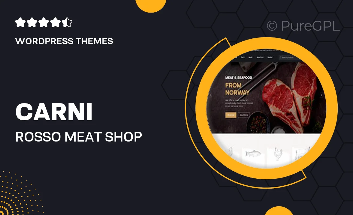 Carni Rosso – Meat Shop WordPress Theme for Online Business