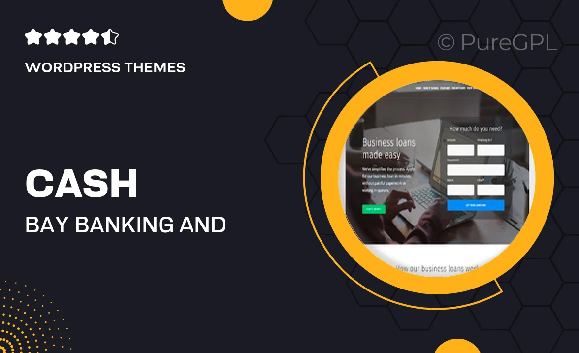 Cash Bay – Banking and Payday Loans WordPress Theme