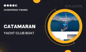 Catamaran – Yacht Club & Boat Rental WordPress theme