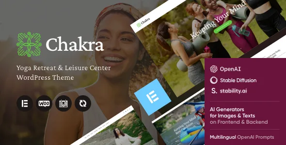 chakra yoga retreat leisure center wordpress theme 1