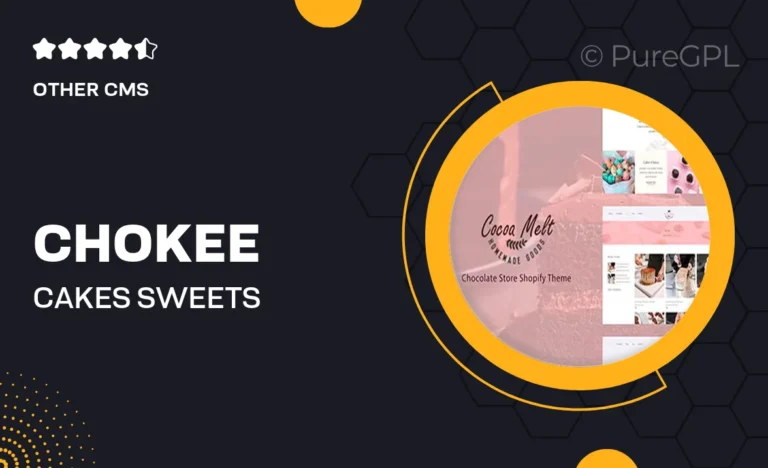 chokee cakes sweets chocolate shopify theme