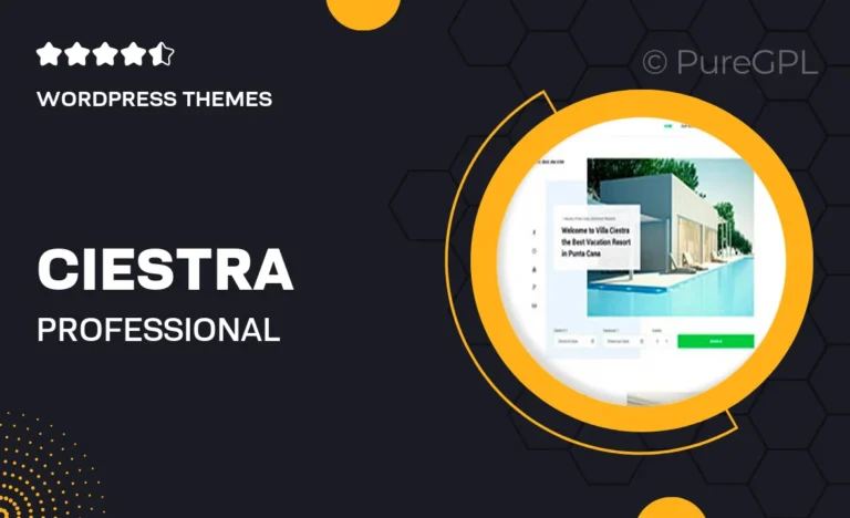 ciestra professional wordpress theme for property rental website