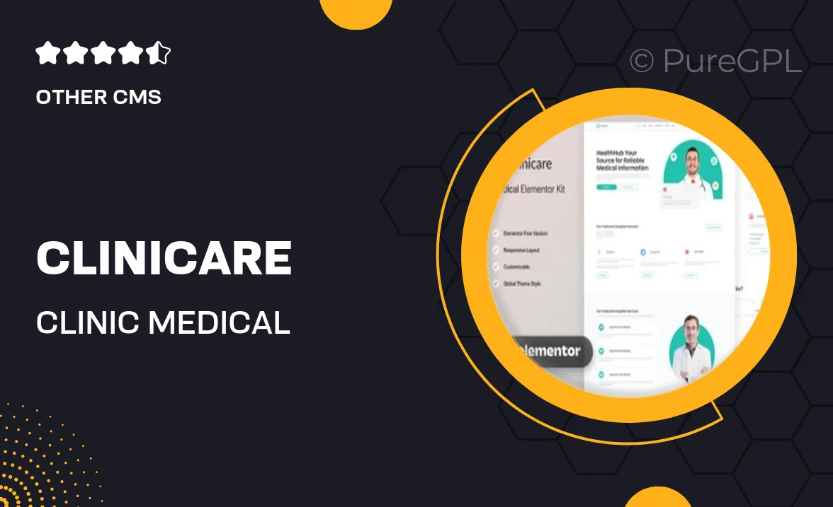 Clinicare – Clinic Medical Elementor Template Kit