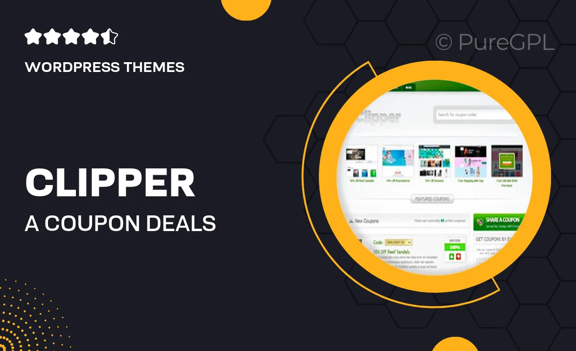 Clipper – A Coupon Deals WordPress Theme