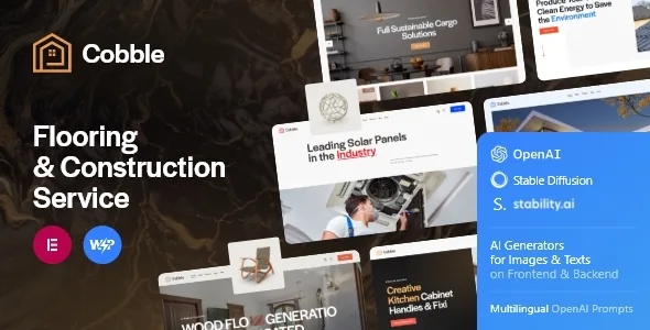 cobble flooring construction service wordpress theme 1