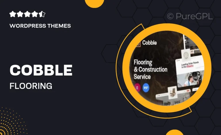 cobble flooring construction service wordpress theme
