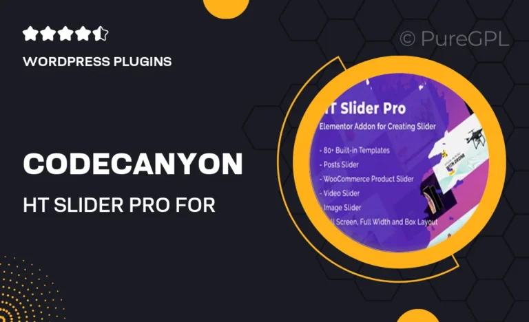 codecanyon ht slider pro for elementor