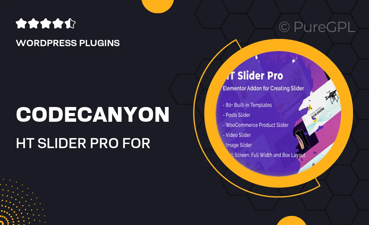 Codecanyon | HT Slider Pro For Elementor