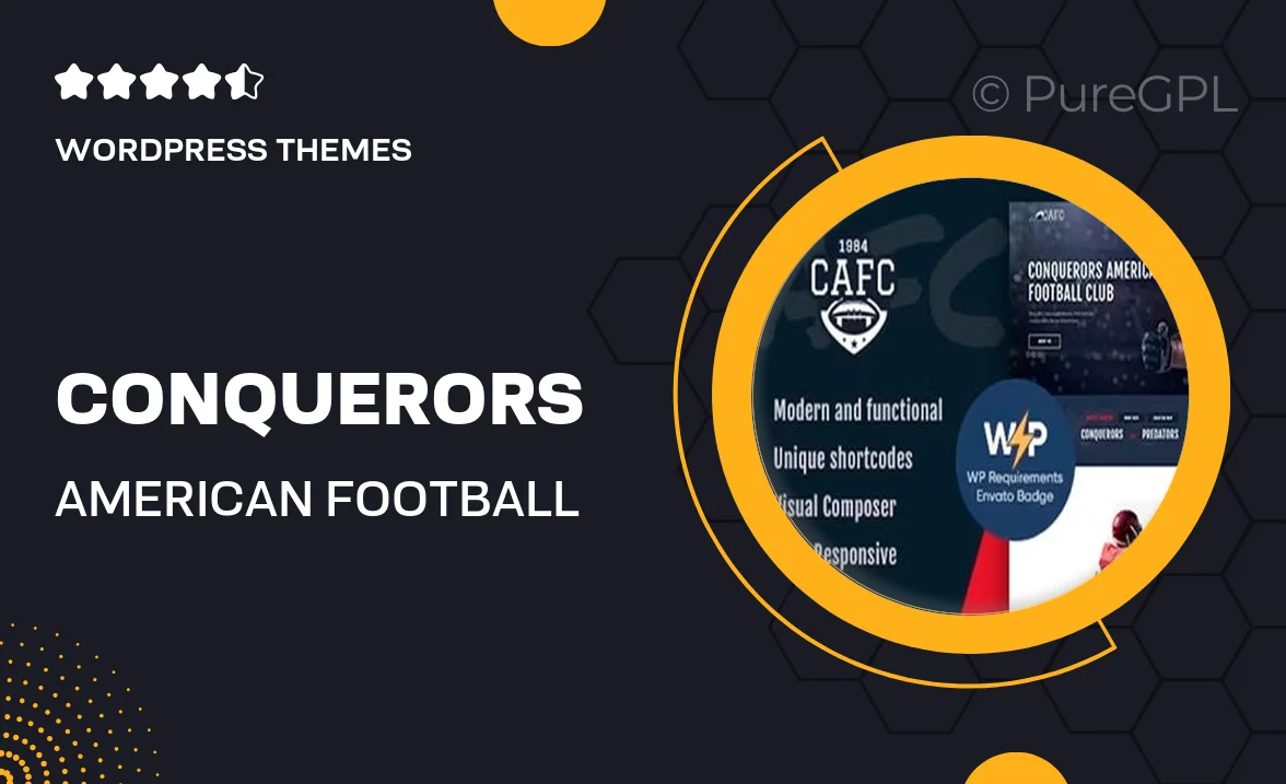 Conquerors | American Football & NFL WordPress Theme