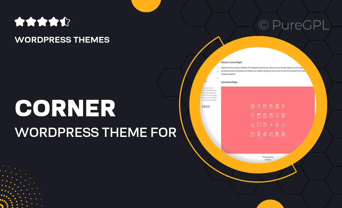 Corner – WordPress Theme for Creative Professionals
