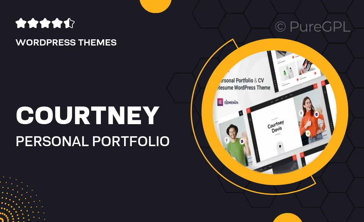 Courtney – Personal Portfolio WordPress Theme