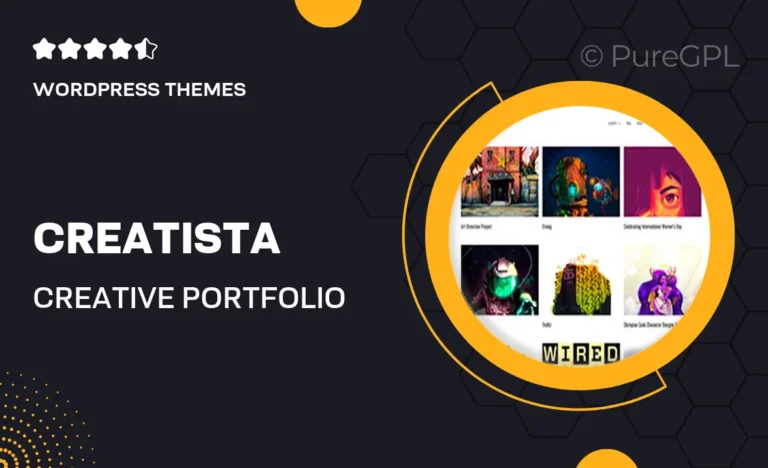 creatista creative portfolio wordpress theme