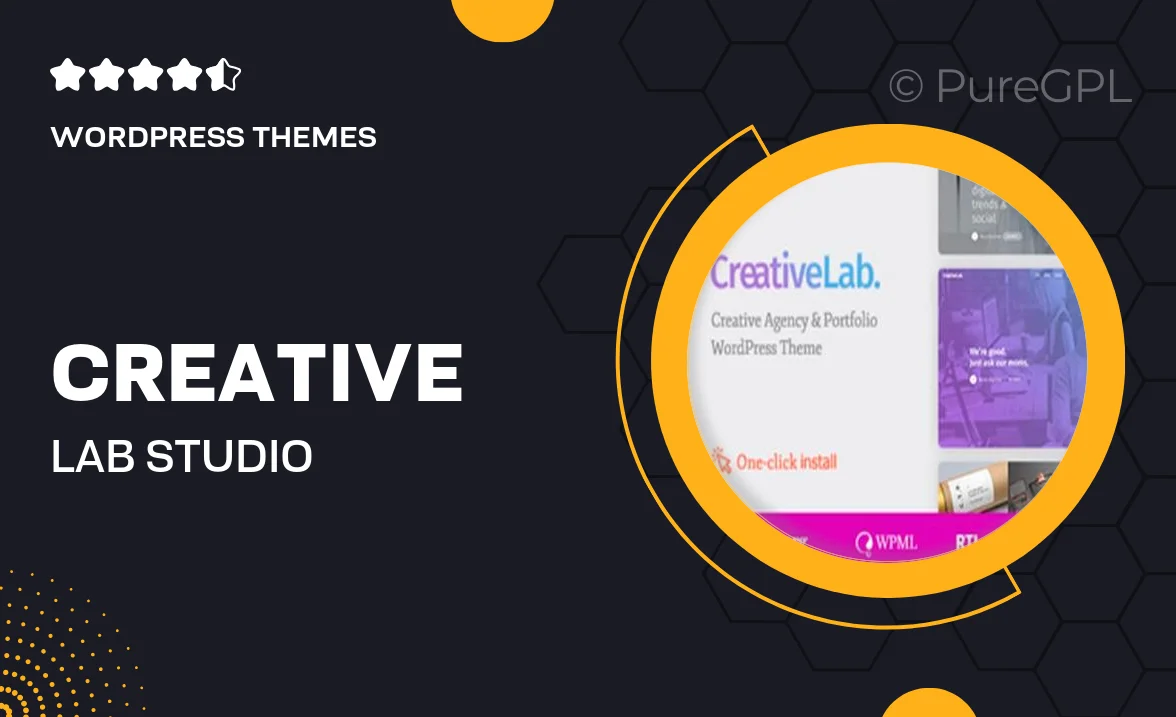 Creative Lab – Studio Portfolio & Design Agency WordPress Theme