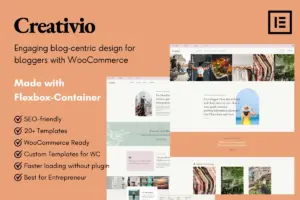 Creativio – Blogger Entrepreneurs Elementor Template Kit