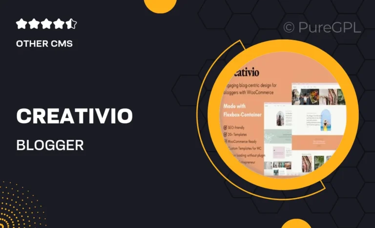 creativio blogger entrepreneurs elementor template kit