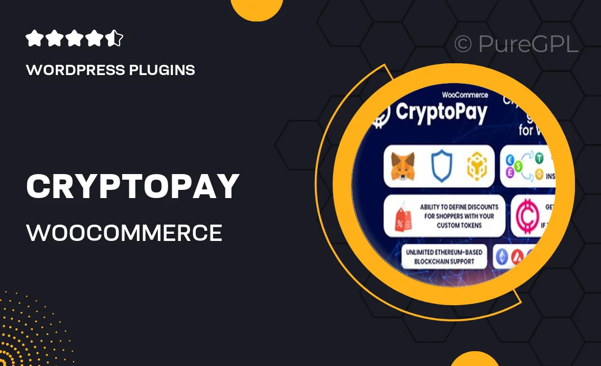 CryptoPay WooCommerce – Cryptocurrency payment gateway plugin