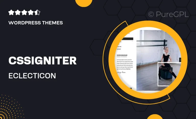 cssigniter eclecticon portfolio theme