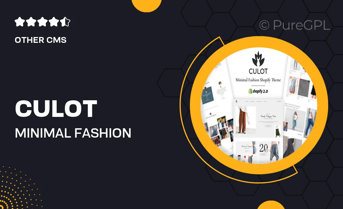 Culot – Minimal Fashion Shopify Theme