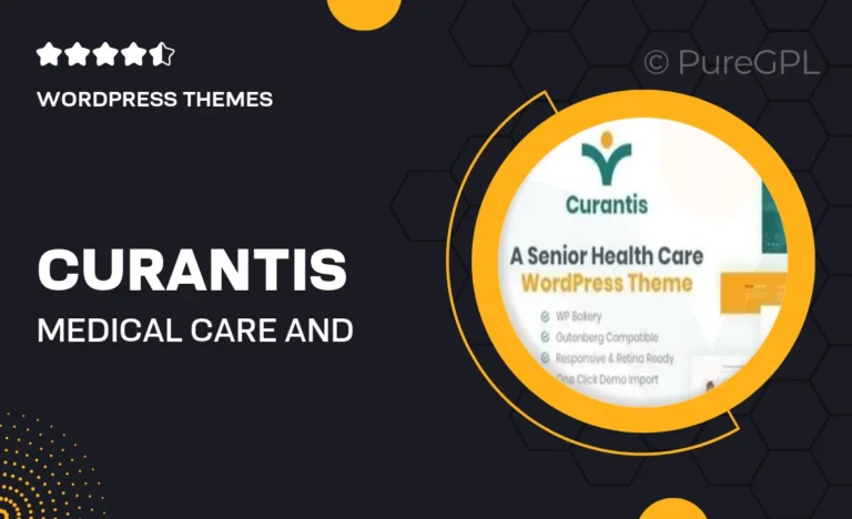 curantis medical care and nursing wordpress theme