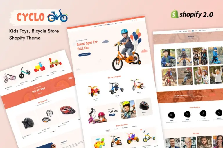 cyclo shopify kids toys bicycle store theme 1