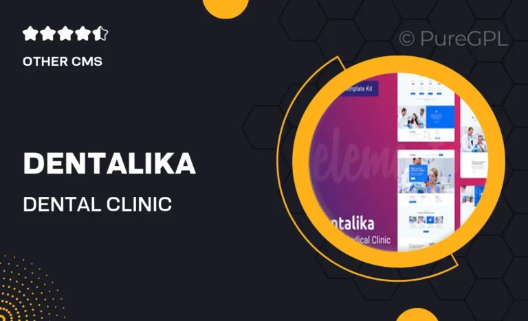 dentalika dental clinic medical health elementor template kit