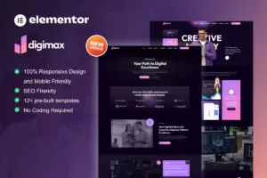 Digimax – Digital Marketing Agency Elementor Template Kit