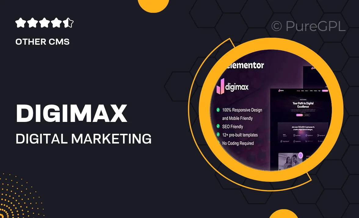 Digimax – Digital Marketing Agency Elementor Template Kit