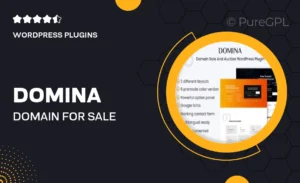 Domina – Domain For Sale & Auction Plugin