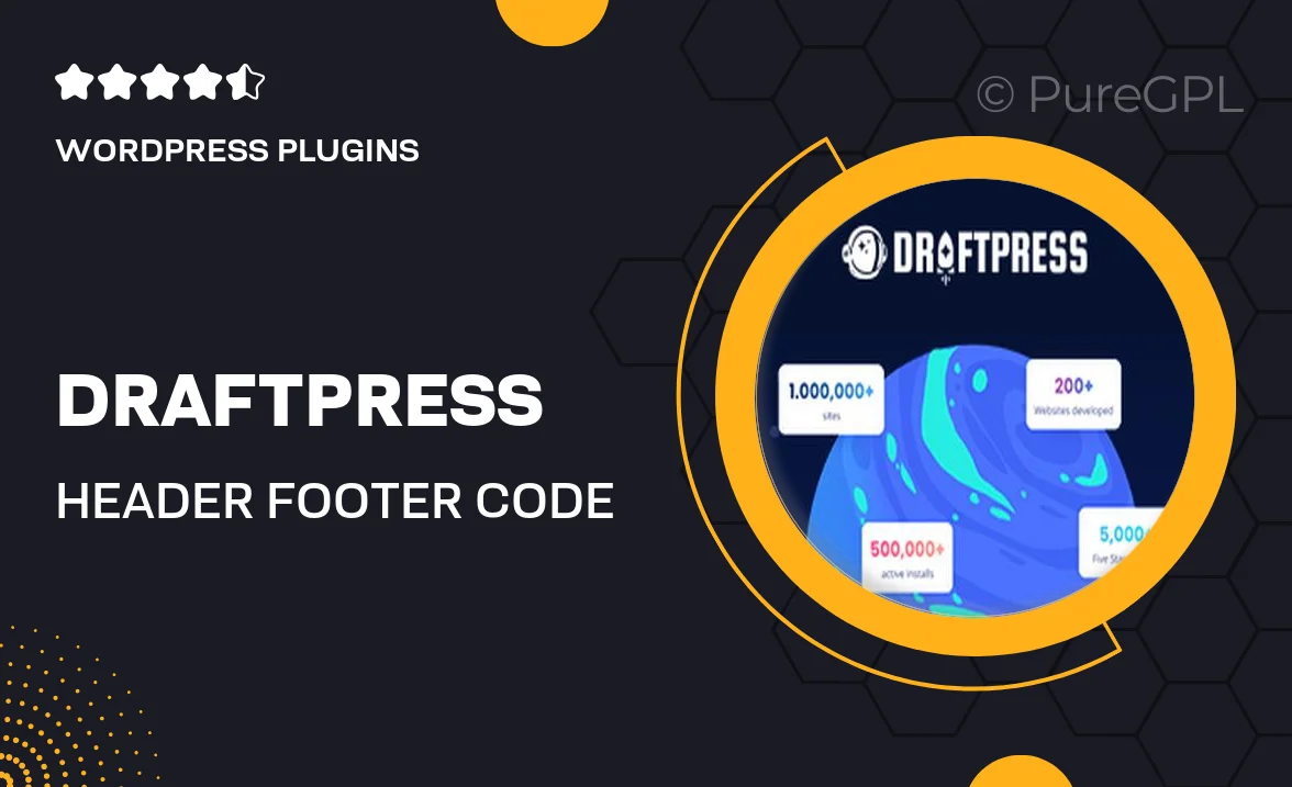 DraftPress | Header Footer Code Manager Pro