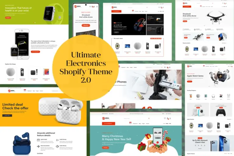 drou electronics store shopify theme 1