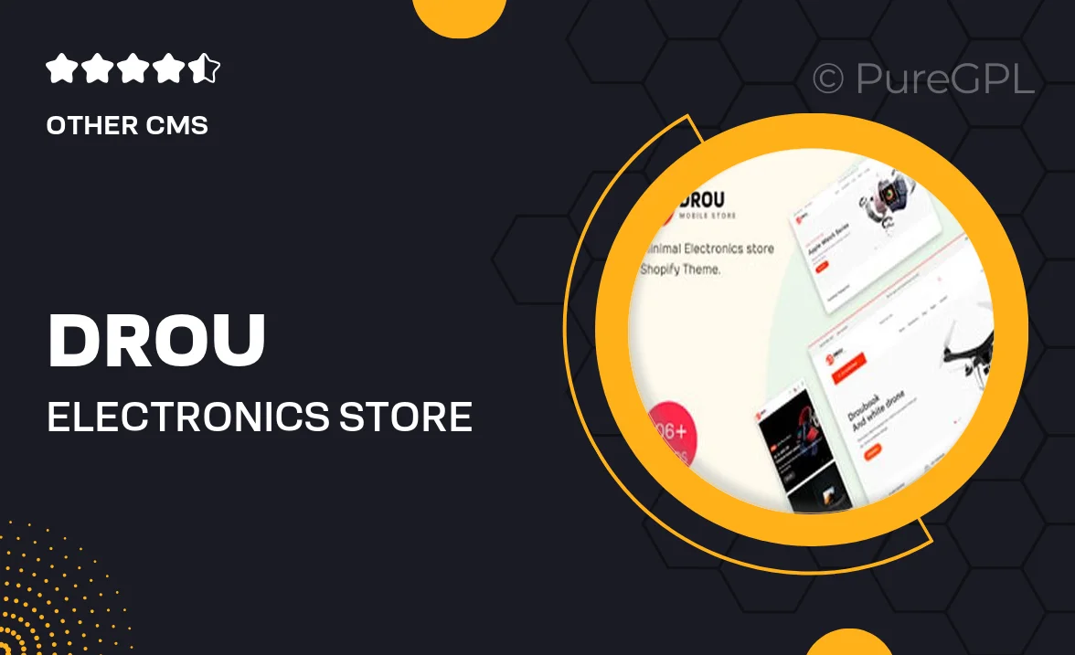 Drou – Electronics Store Shopify Theme
