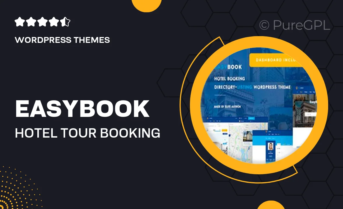 EasyBook – Hotel & Tour Booking WordPress Theme