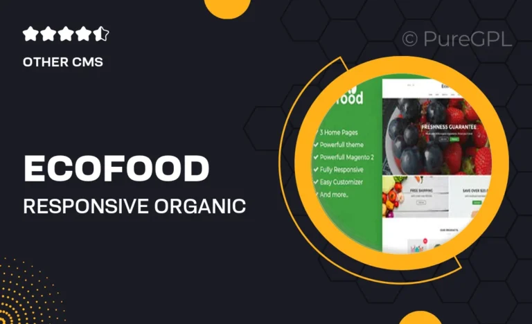 ecofood responsive organic store magento 2 theme