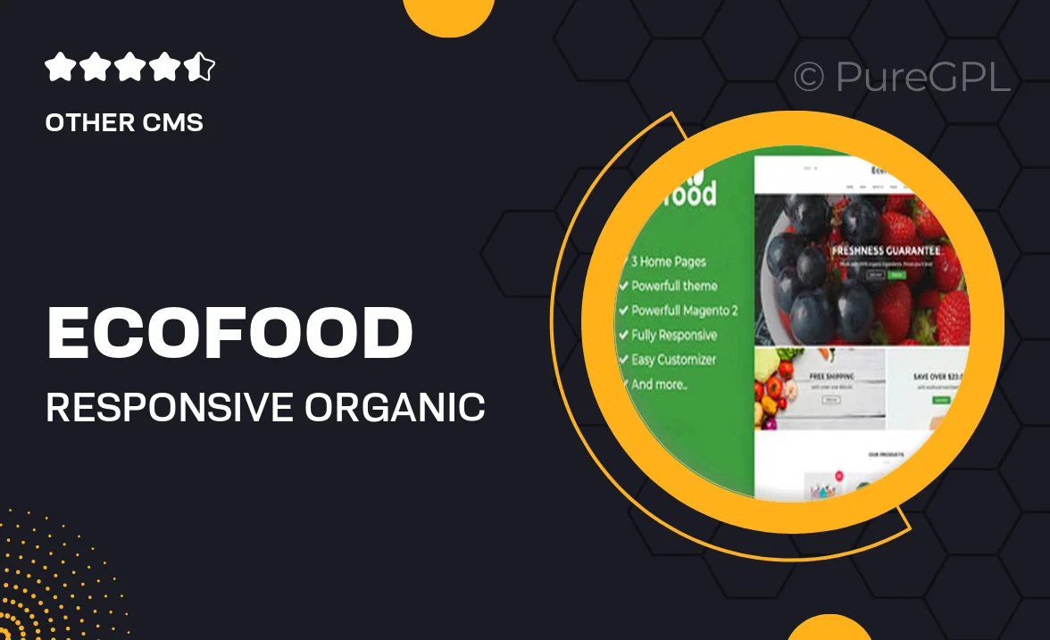 Ecofood – Responsive Organic Store Magento 2 Theme