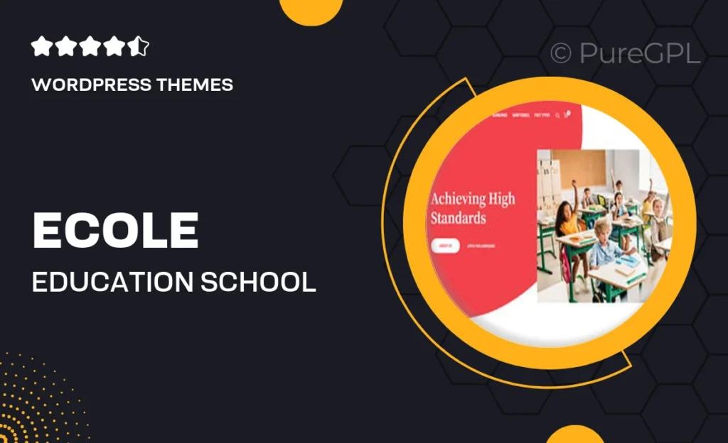 Ecole – Education & School WordPress Theme