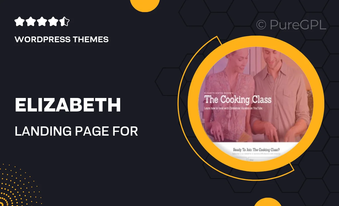 Elizabeth – Landing Page For Workshops