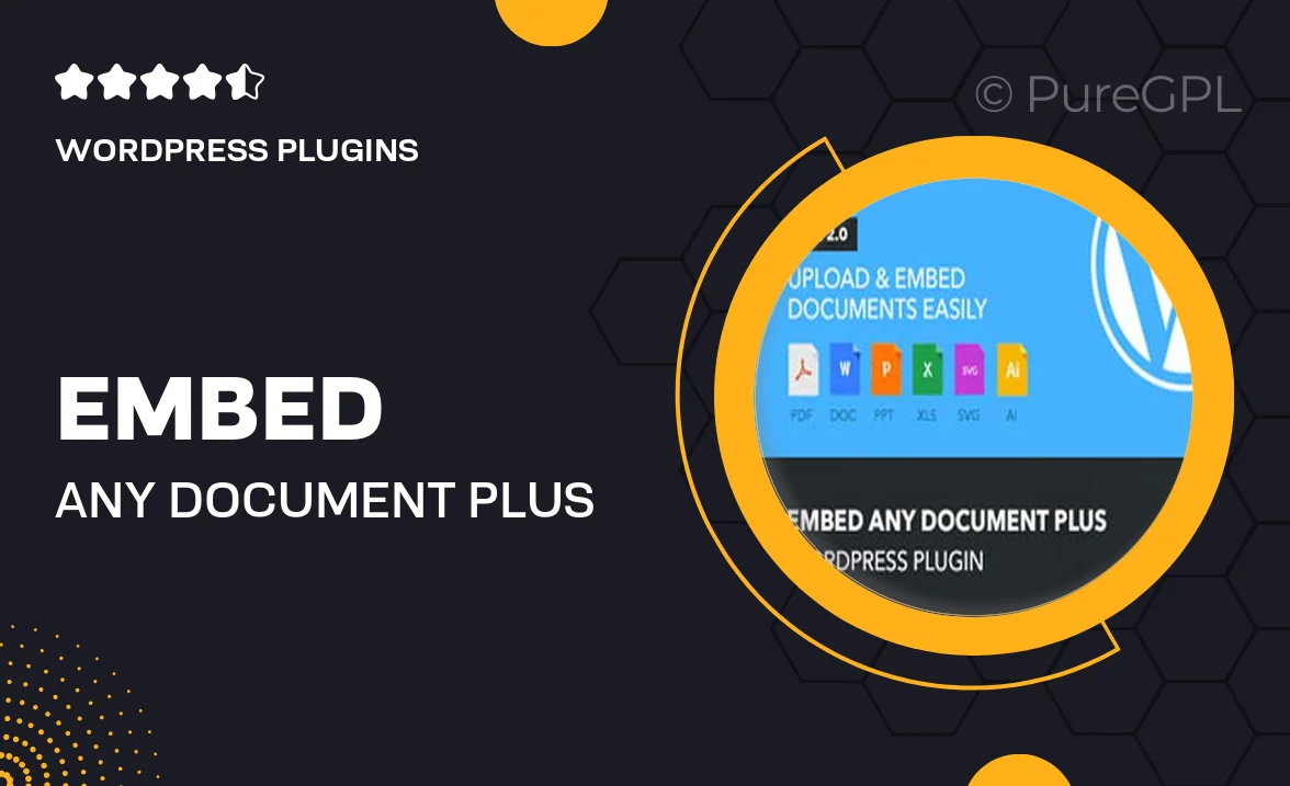 Embed Any Document Plus – WordPress Plugin