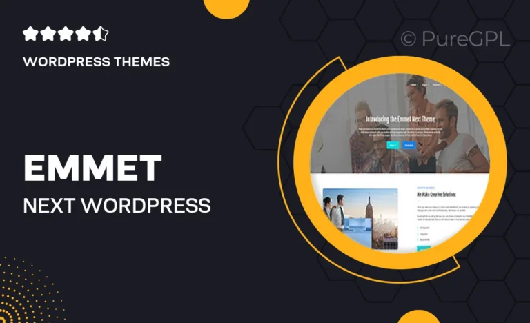 emmet next wordpress business theme