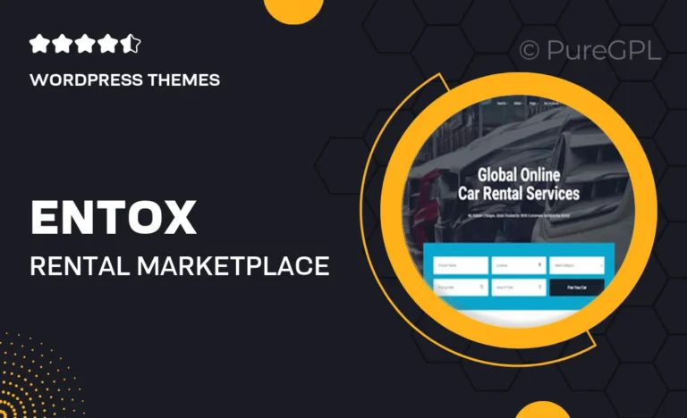 entox rental marketplace wordpress theme