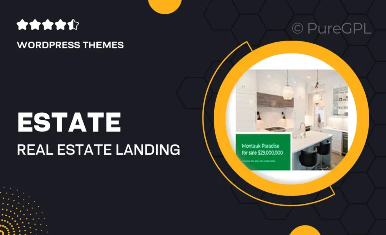 estate real estate landing page