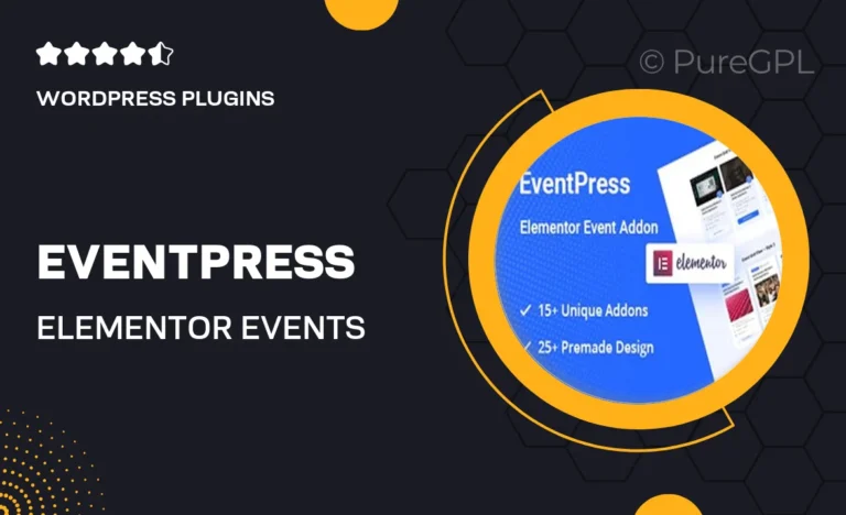 eventpress elementor events addon