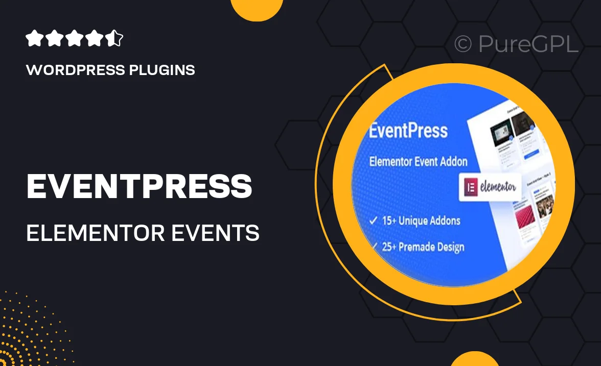EventPress – Elementor Events Addon